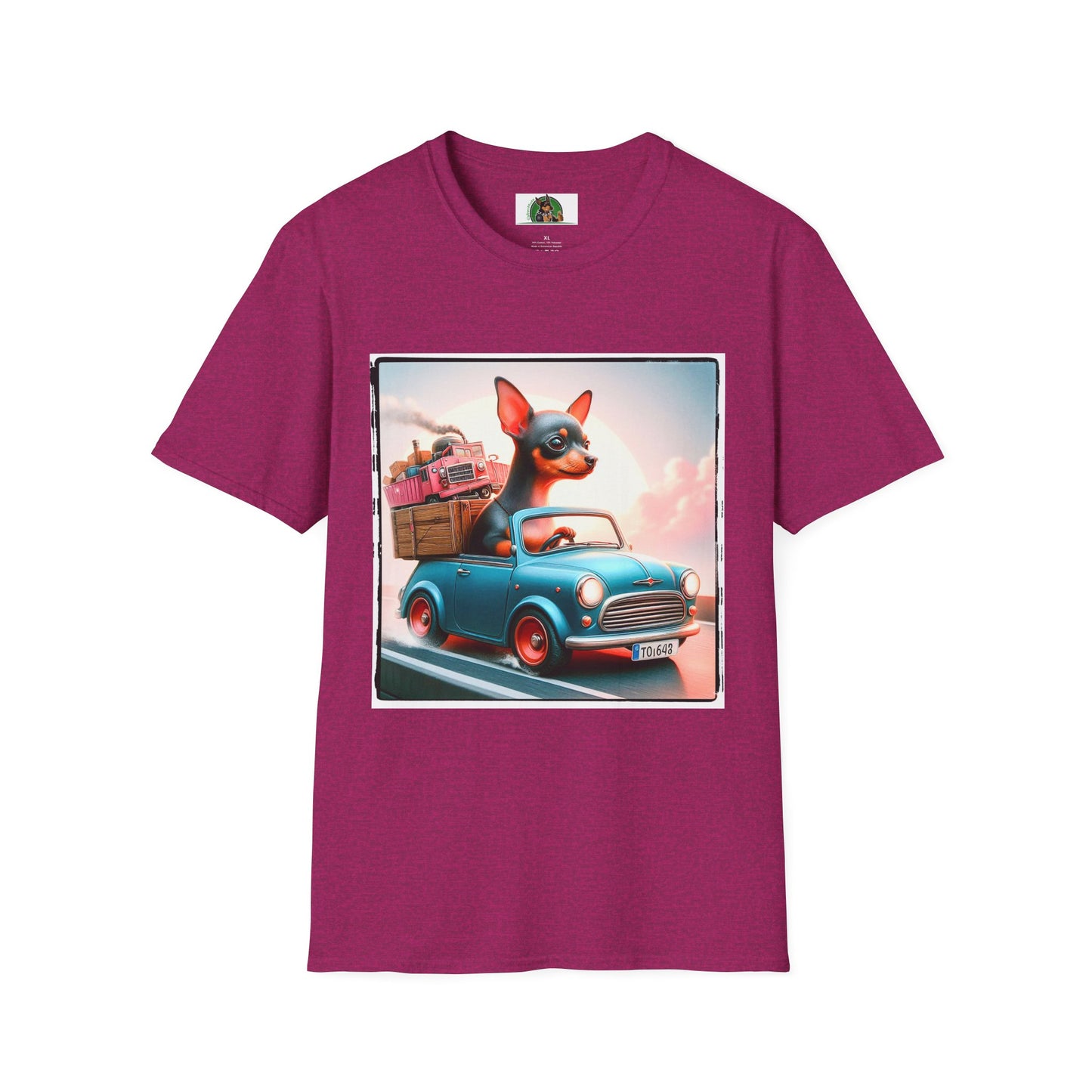 Wacky Min Pin T-Shirt T-Shirt Printify S Antique Heliconia 