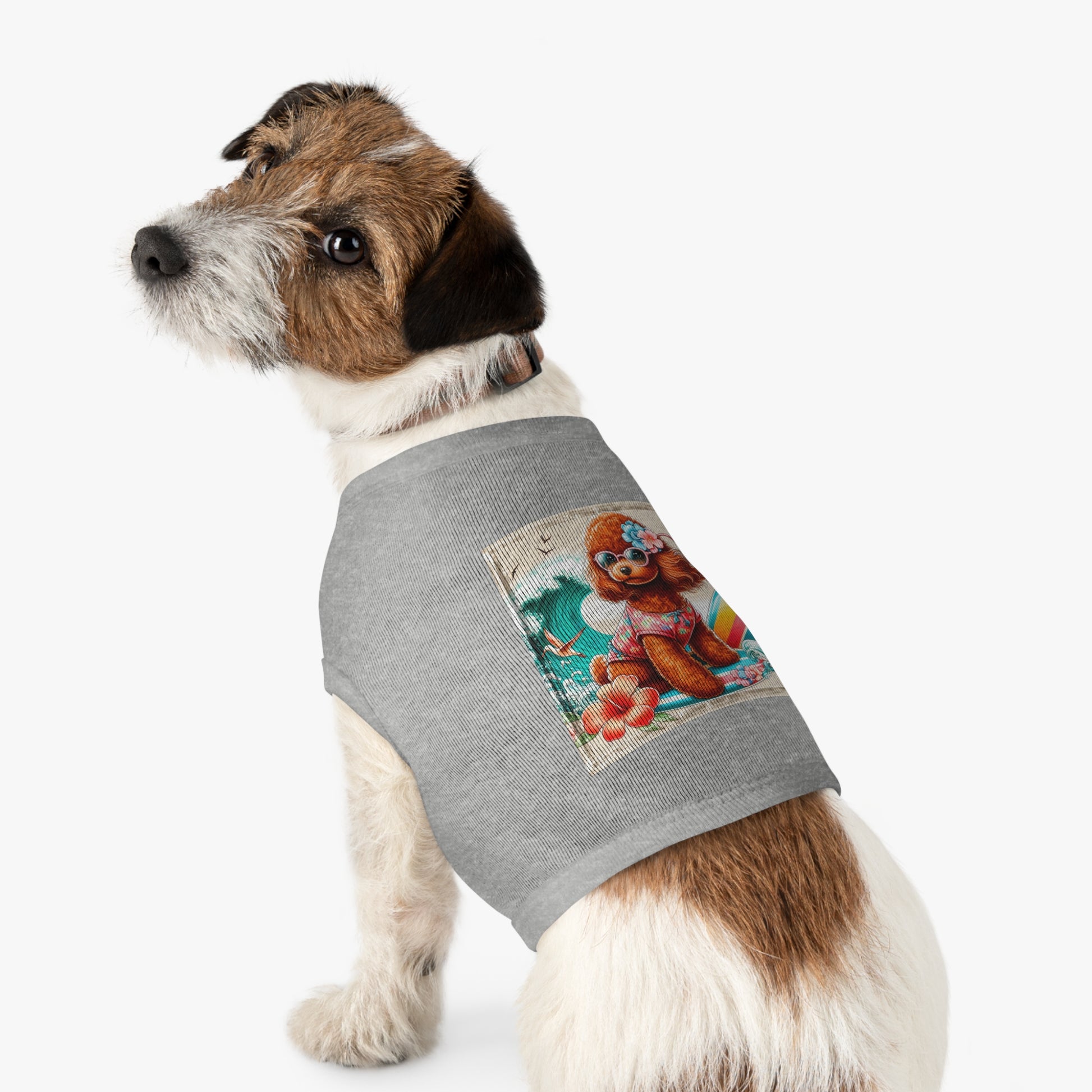 Pet Tank Top Poodle Pets Printify   