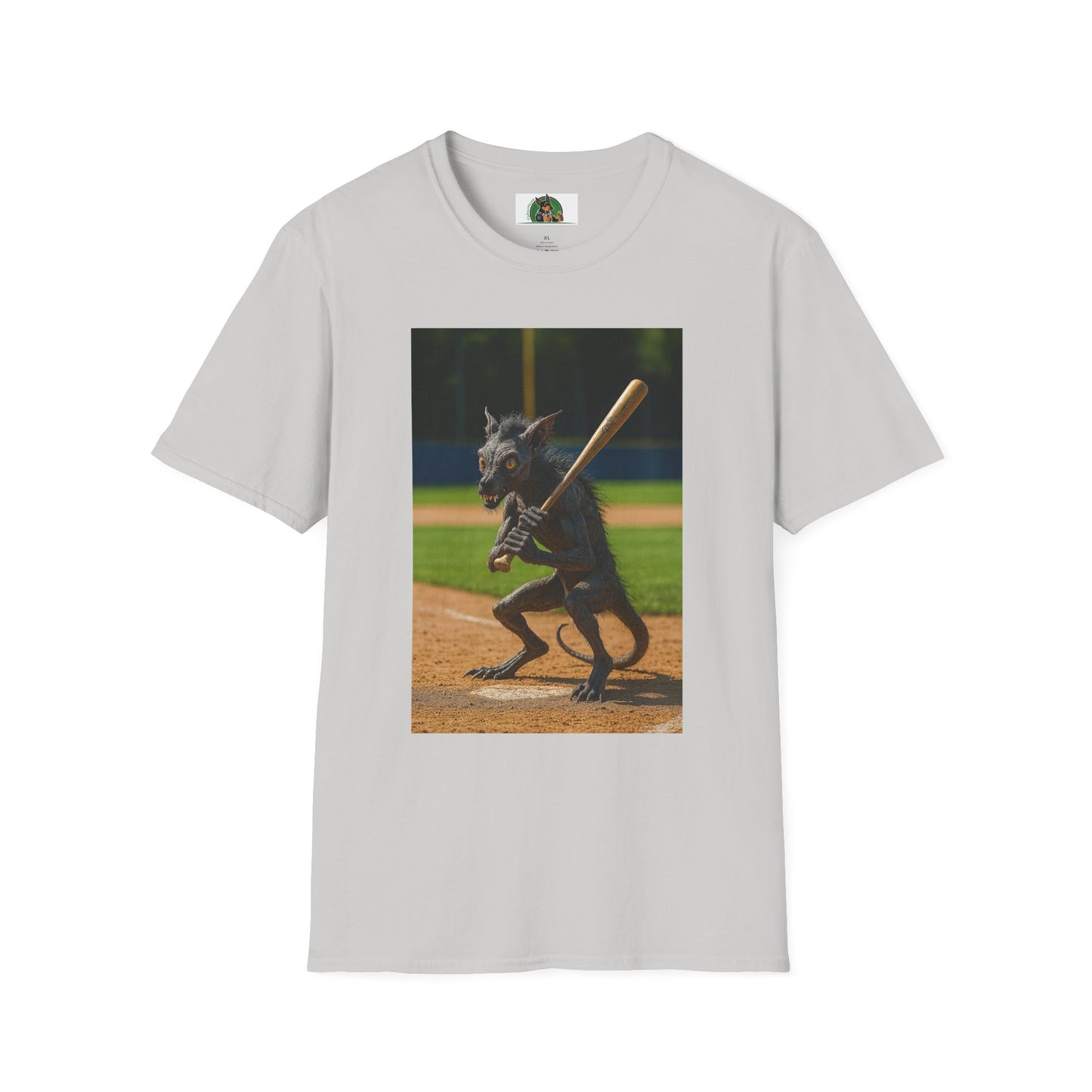 Sports Chupacabra Baseball Tee T-Shirt Printify Ice Grey S