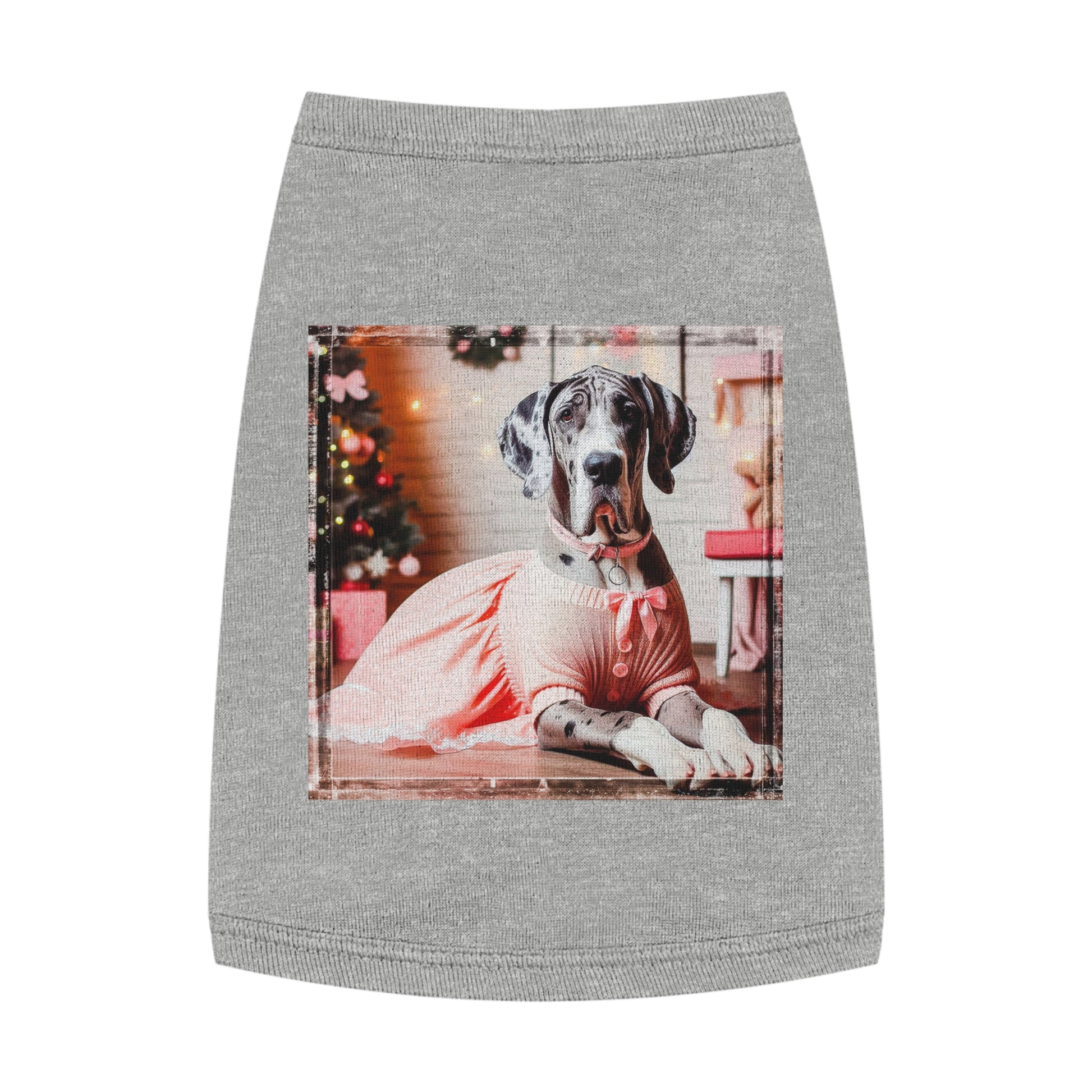 Pet Tank Top Great Dane Pets Printify M Heather 