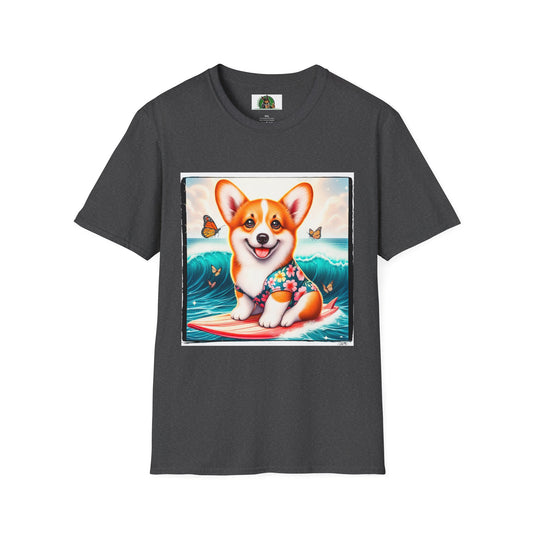 Pembroke Welsh Corgi T-Shirt Printify XS Dark Heather 