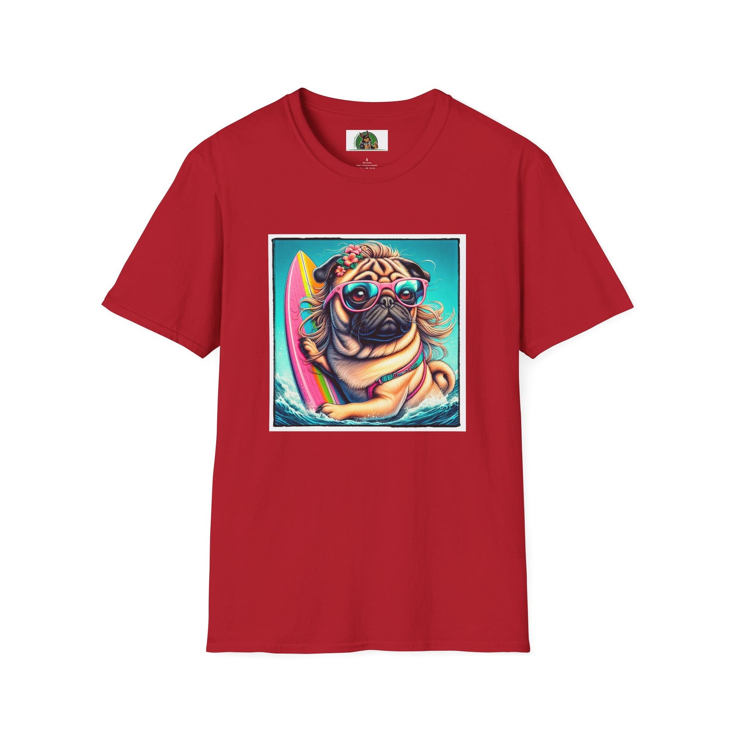 Pugs T-Shirt Printify S Cherry Red 