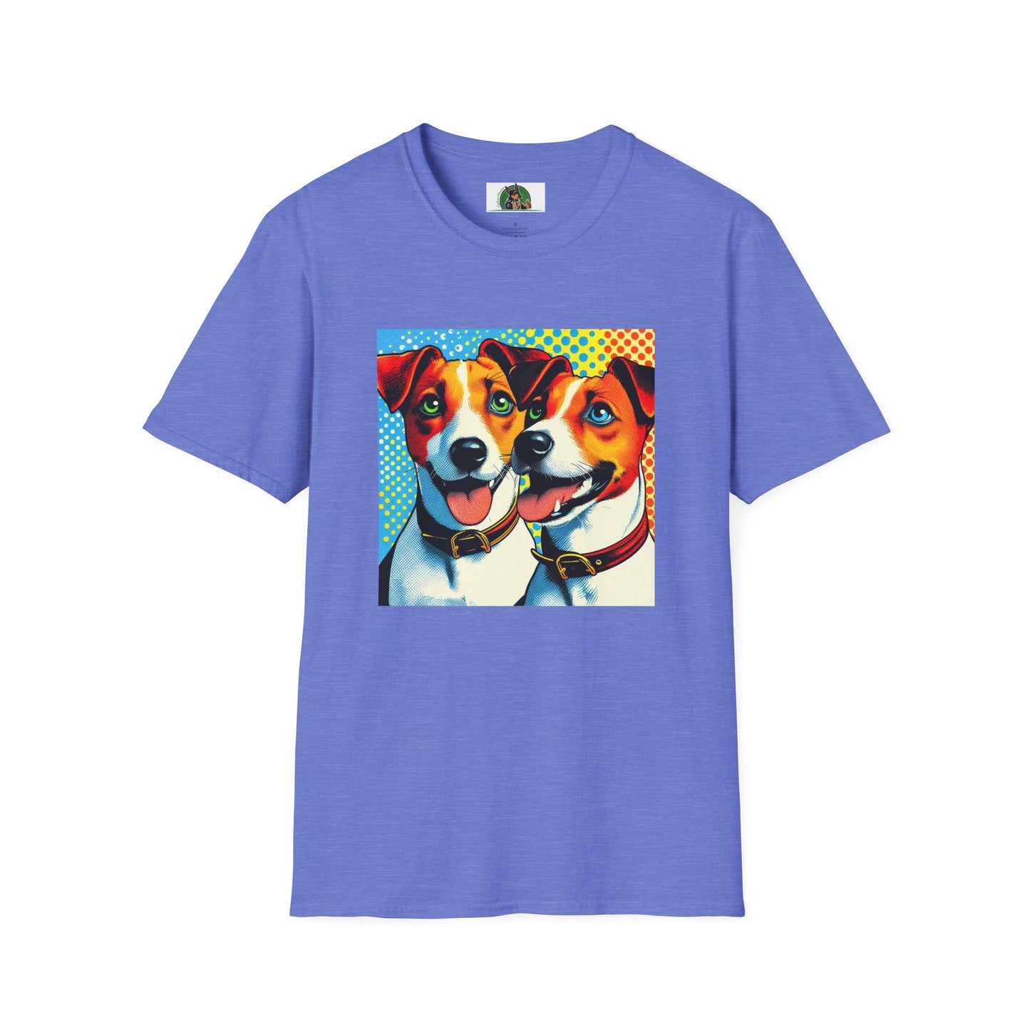 Jack Russell Pop Art Dogs T-Shirt Printify S Heather Royal