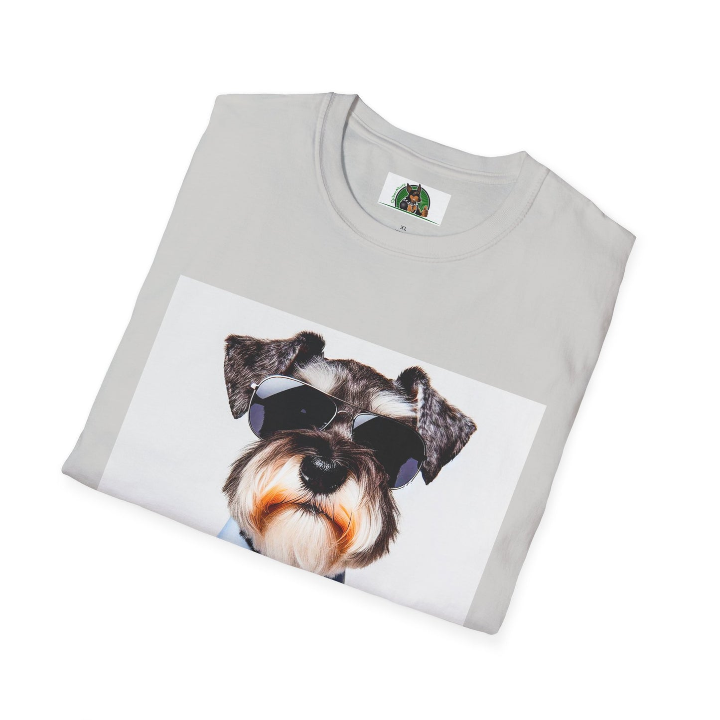 Schnauzer T-Shirt with Miniature Schnauzer Design T-Shirt Printify   