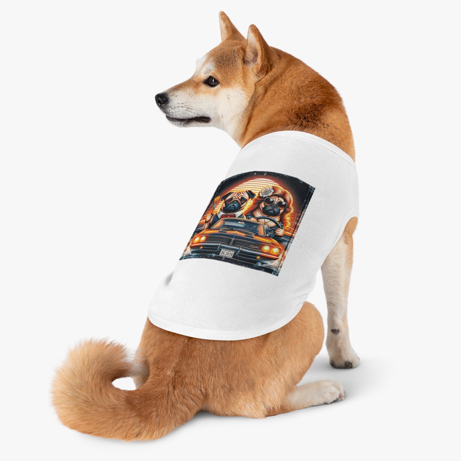 Wacky Pet Tank Top Pug Pets Printify   