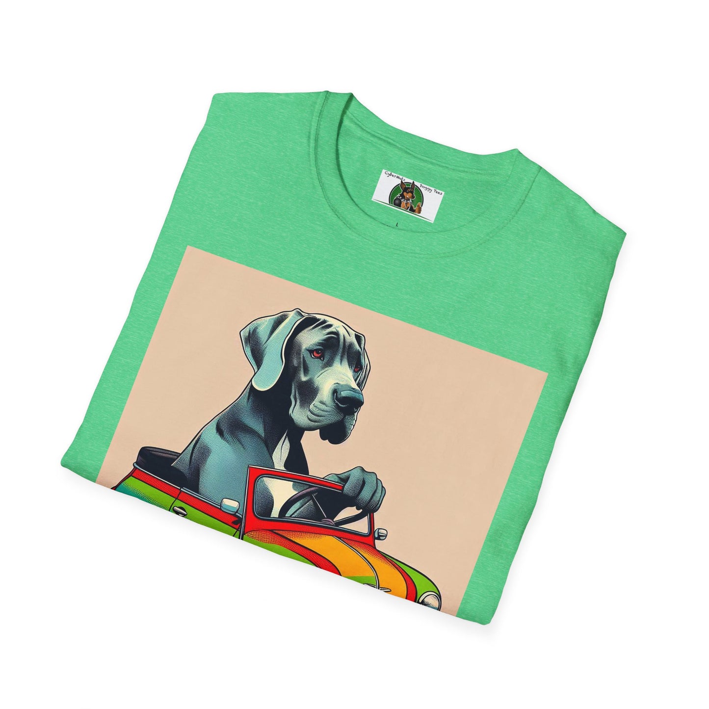 Labrador in a Wacky Little Car T-Shirt Printify   