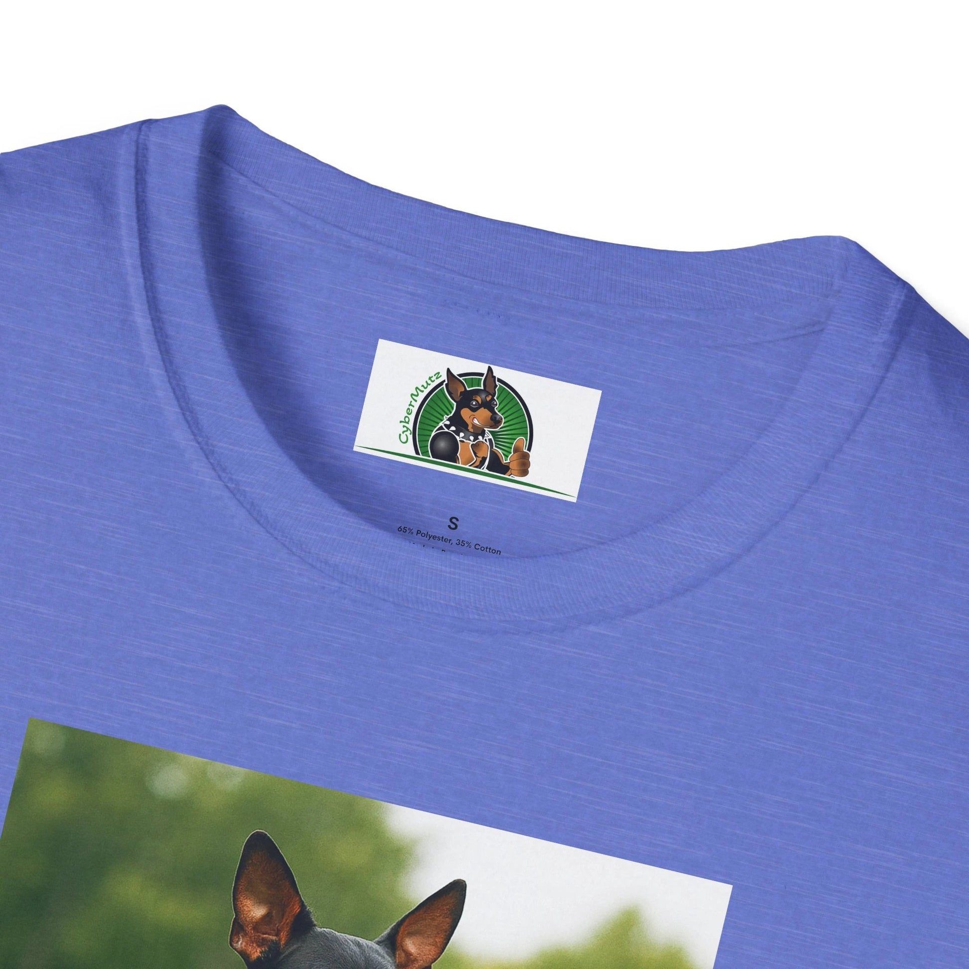 Miniature Pinscher Football T-Shirt — "Min Pin Football" Dog Lover Sports Tee by Printify