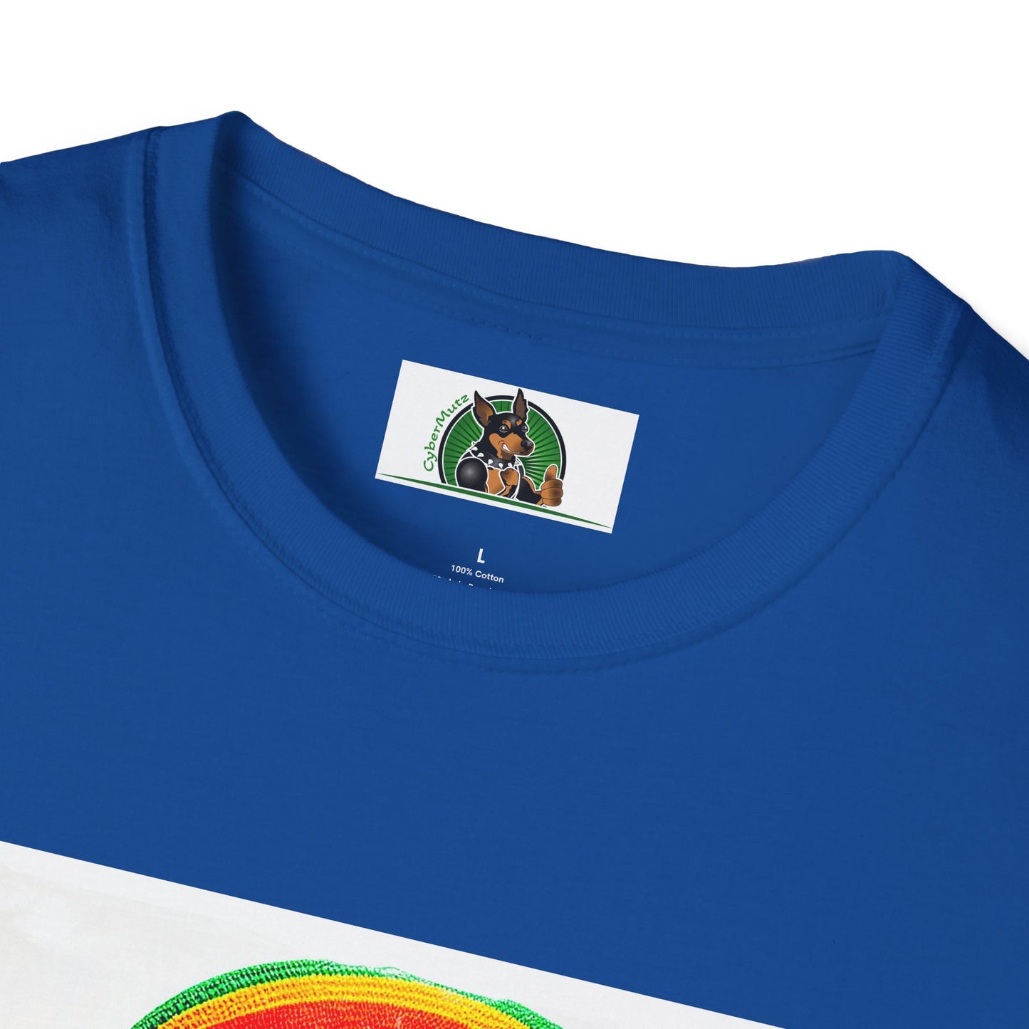 Basset Hound Rasta Dog Playing Guitar T-Shirt Printify