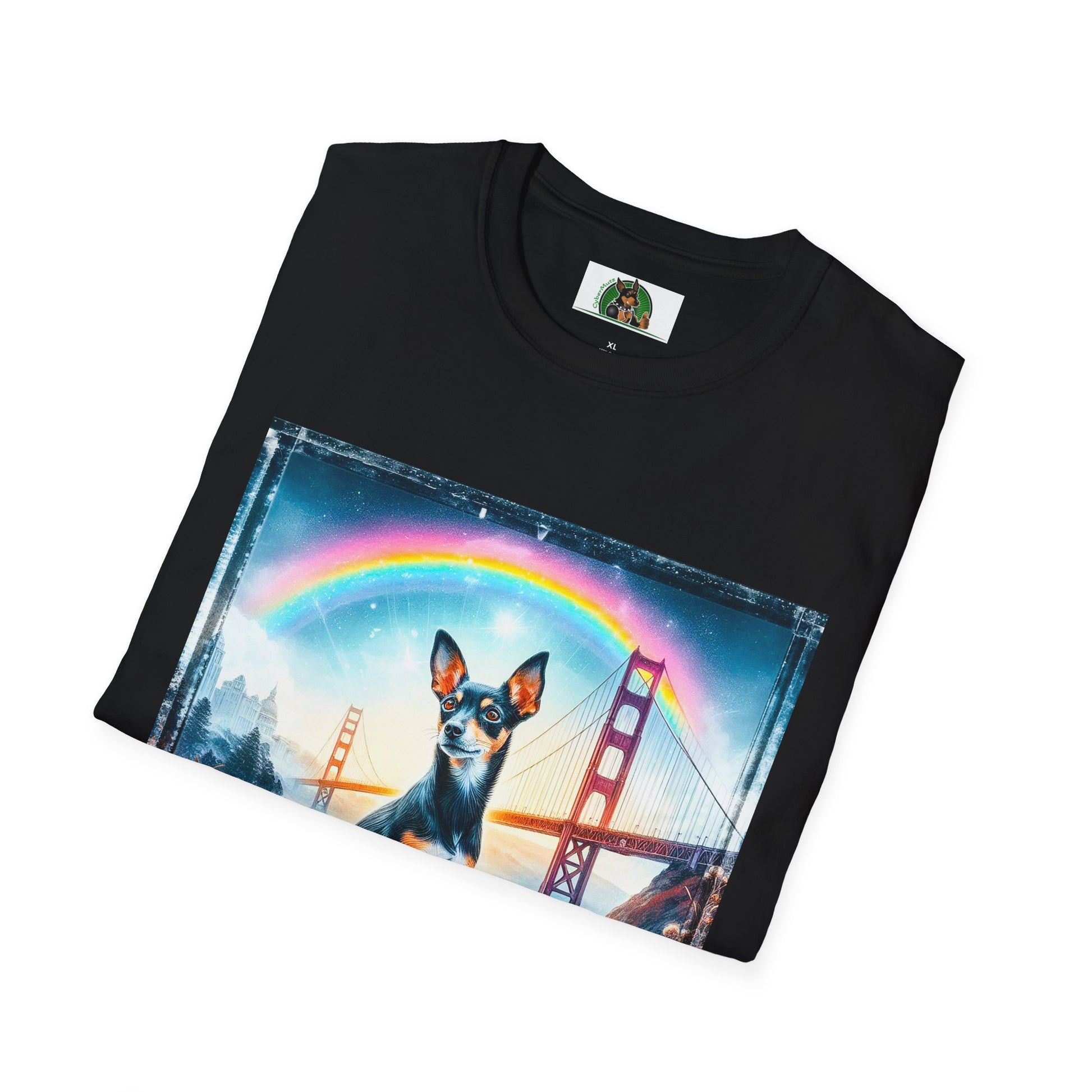 Rat Terrier T-Shirt rainbow T-Shirt Printify