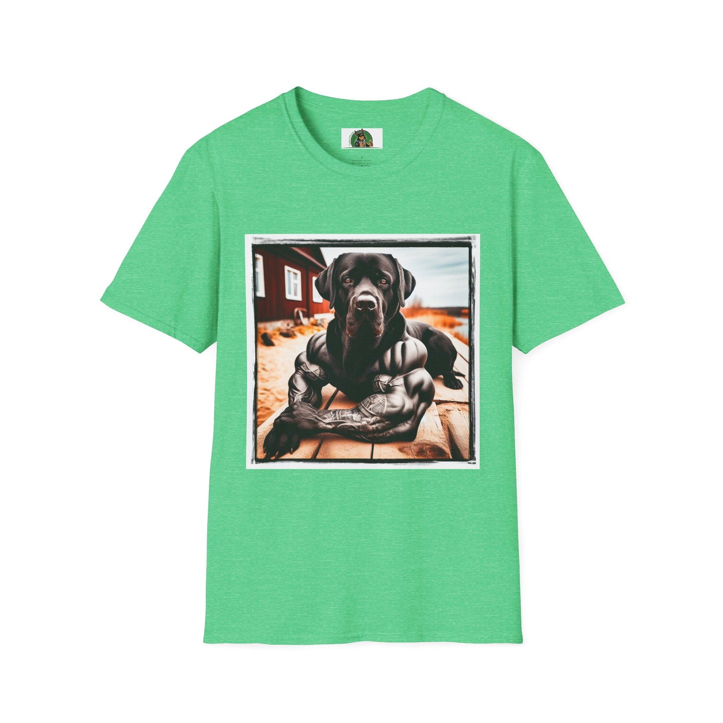 Labrador Retriever T-Shirt Printify S Heather Irish Green 