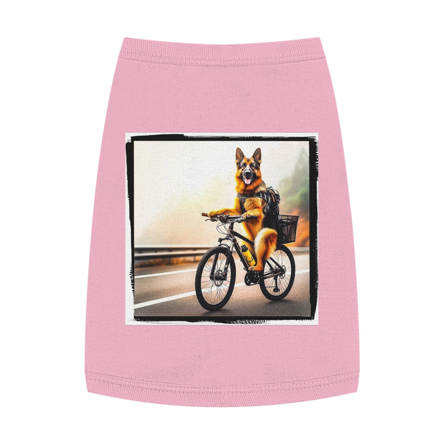 Pet Tank Top German Shepherd Pets Printify M Pink 