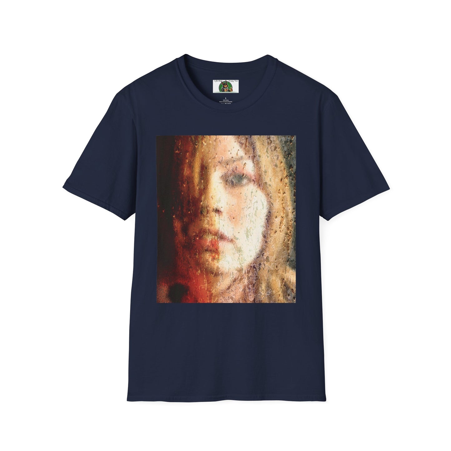 Mis·cel·la·ne·ous Rainy Girl T-Shirt Printify S Navy 