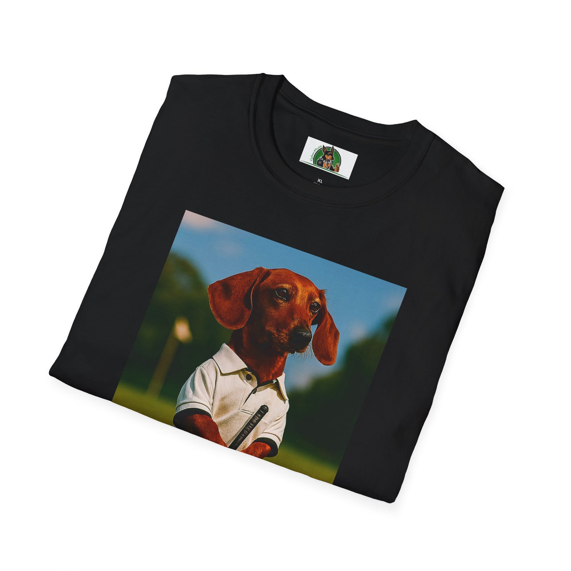 Sports Dachshund Golf T-Shirt T-Shirt Printify