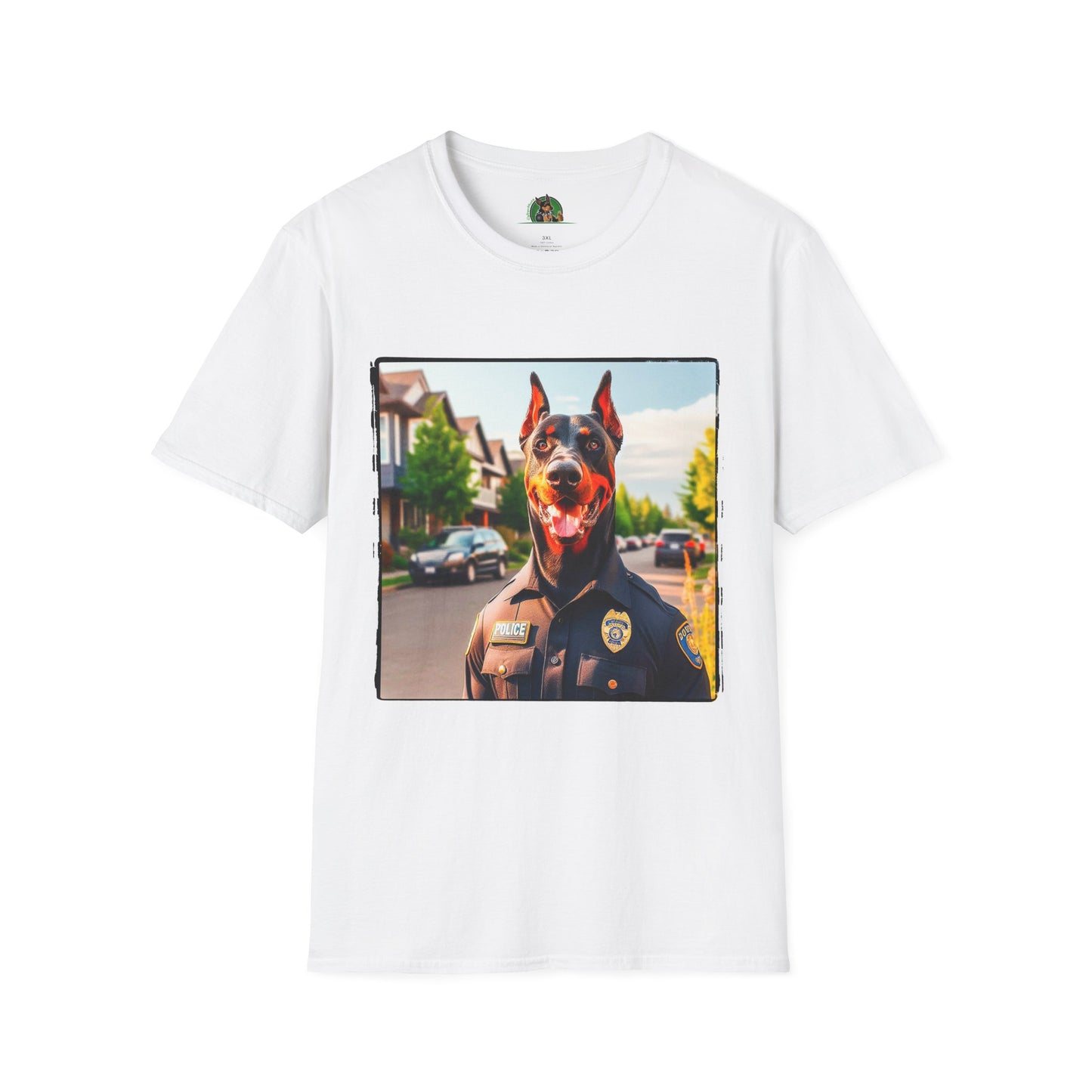 Doberman T-Shirt Printify XS White 