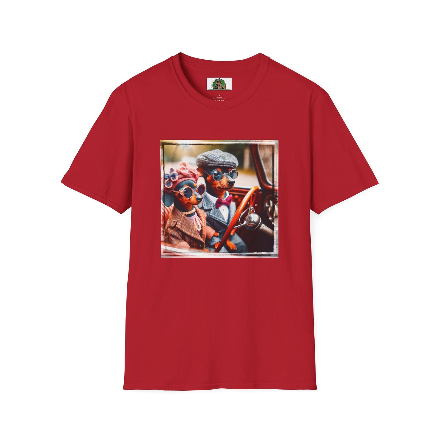 Wacky Min Pin T-Shirt T-Shirt Printify S Cherry Red 