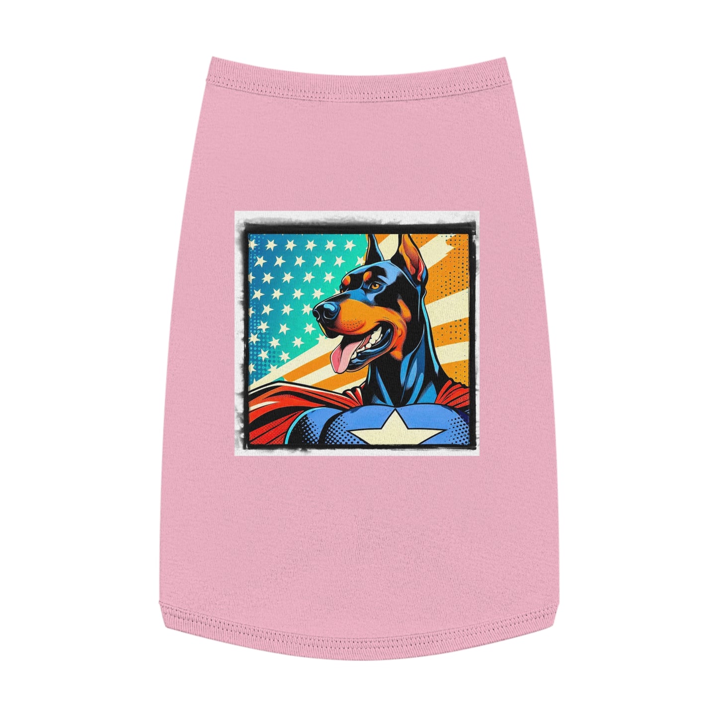 Pet Tank Top Doberman Pets Printify L Pink