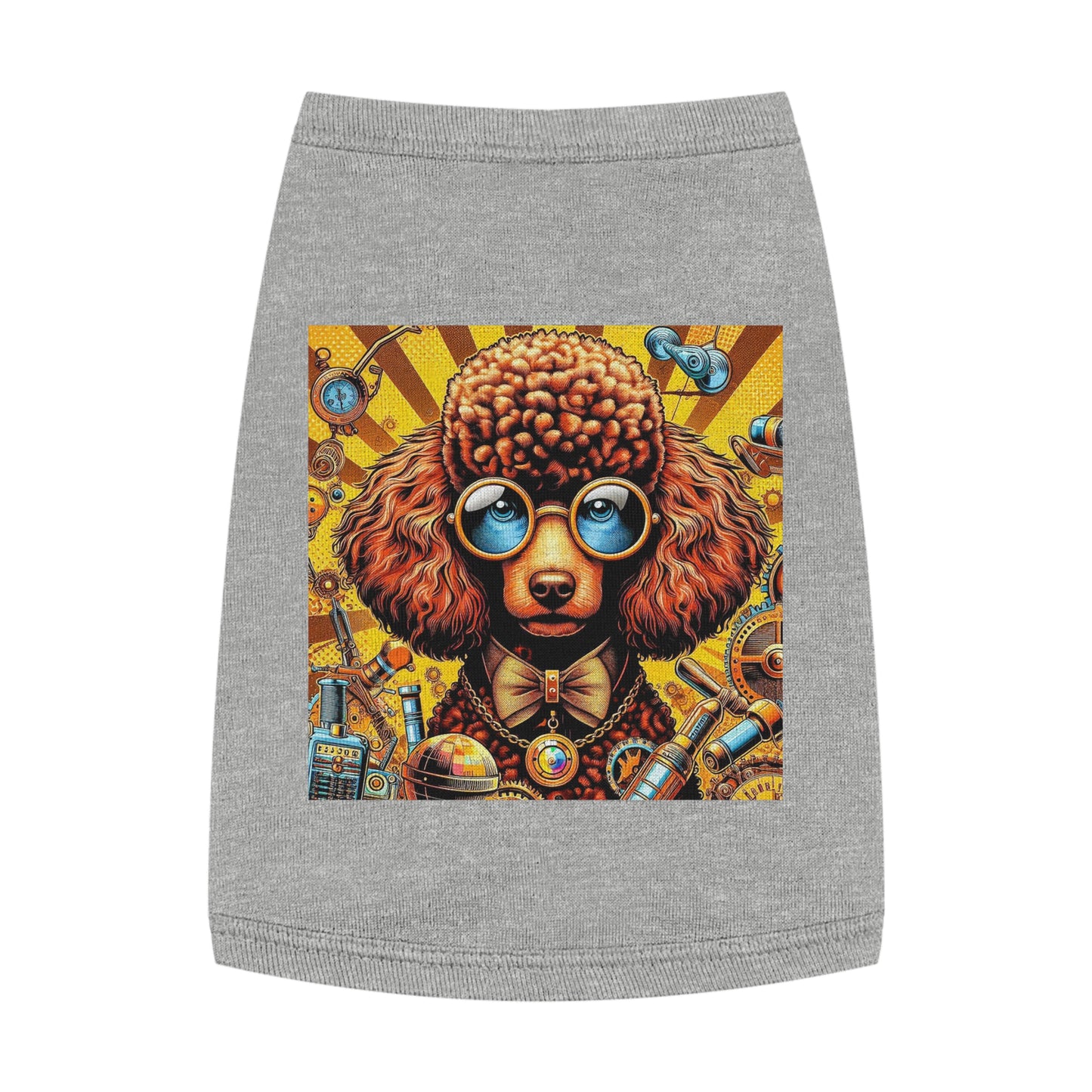 Pet Tank Top Poodle Pets Printify M Heather 