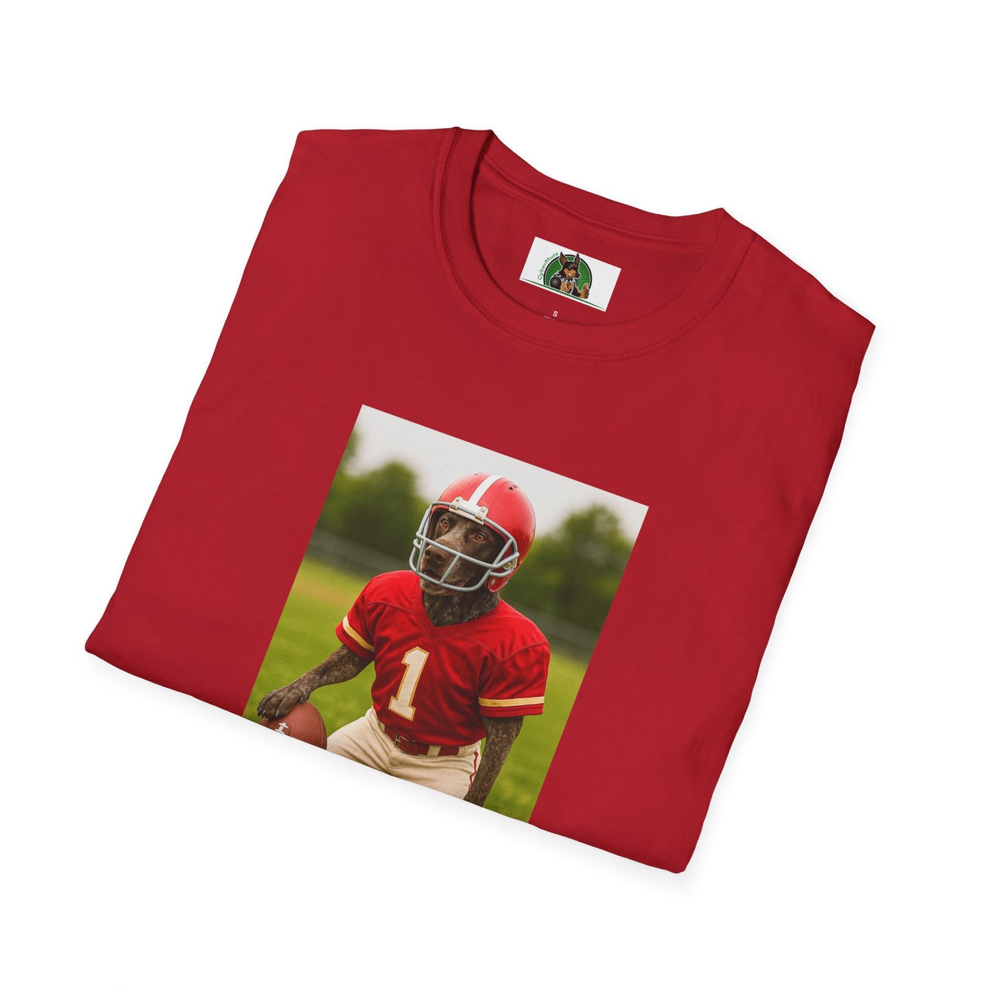 German Shorthaired Pointer Football T-Shirt — GSP Sports Tee