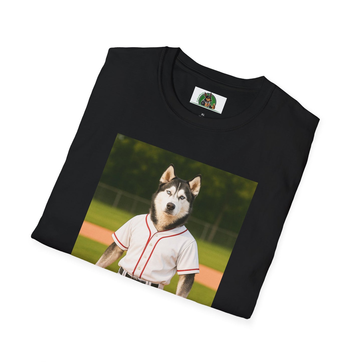 Husky Baseball T-Shirt — Sports Dog Tee