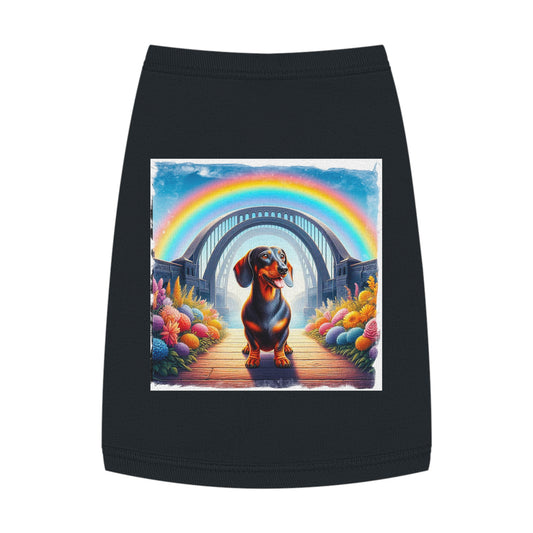 Pet Tank Top Dachshund Pets Printify M Black