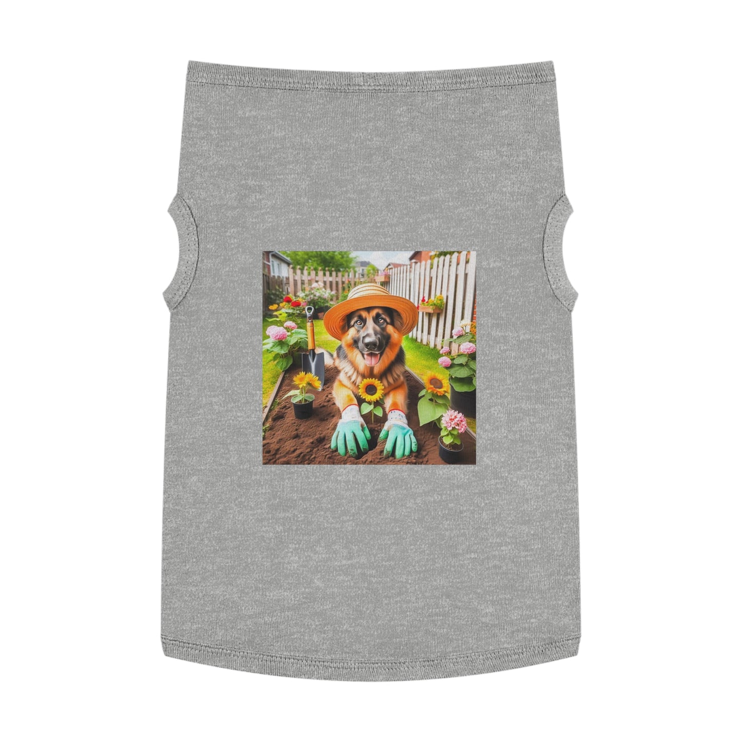 Pet Tank Top German Shepherd Pets Printify XL Heather 