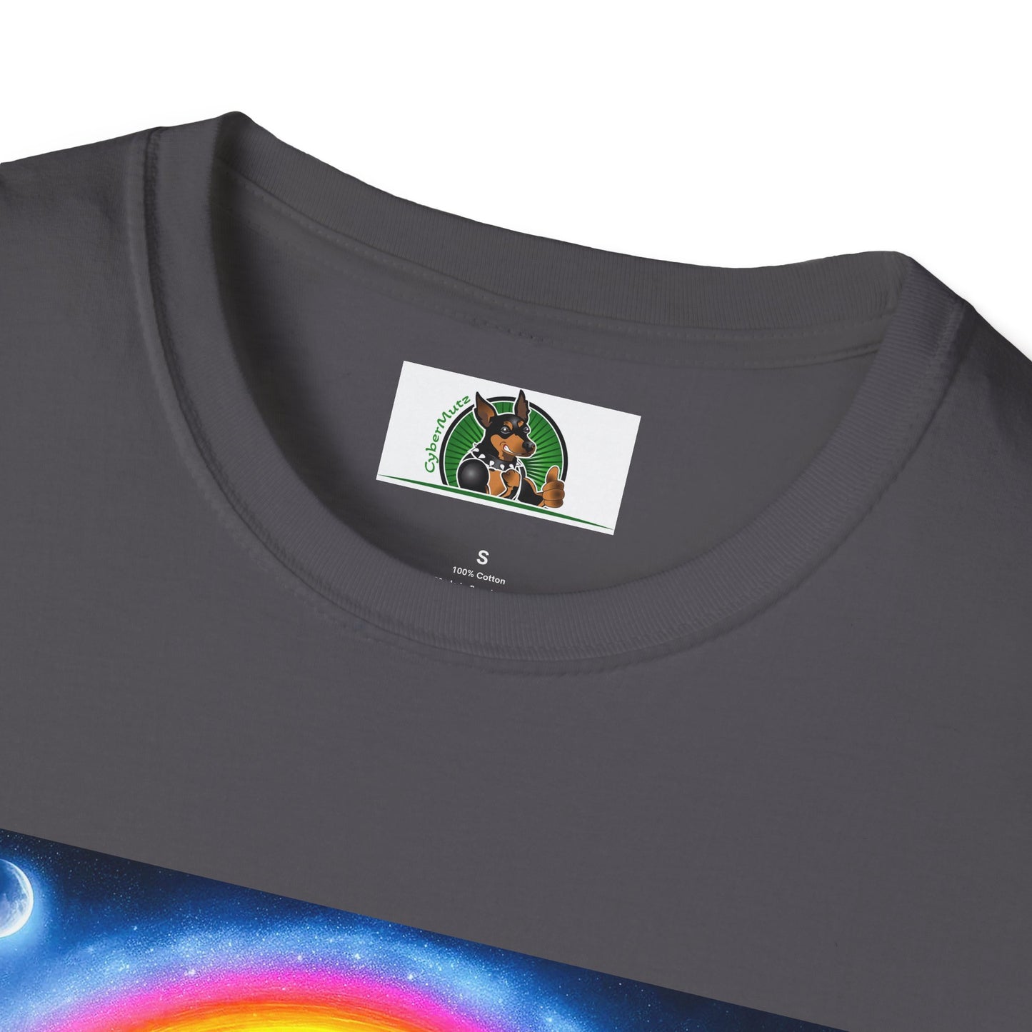 Jack Russell Rainbow Bridge Moonlit Mountain T-Shirt Printify