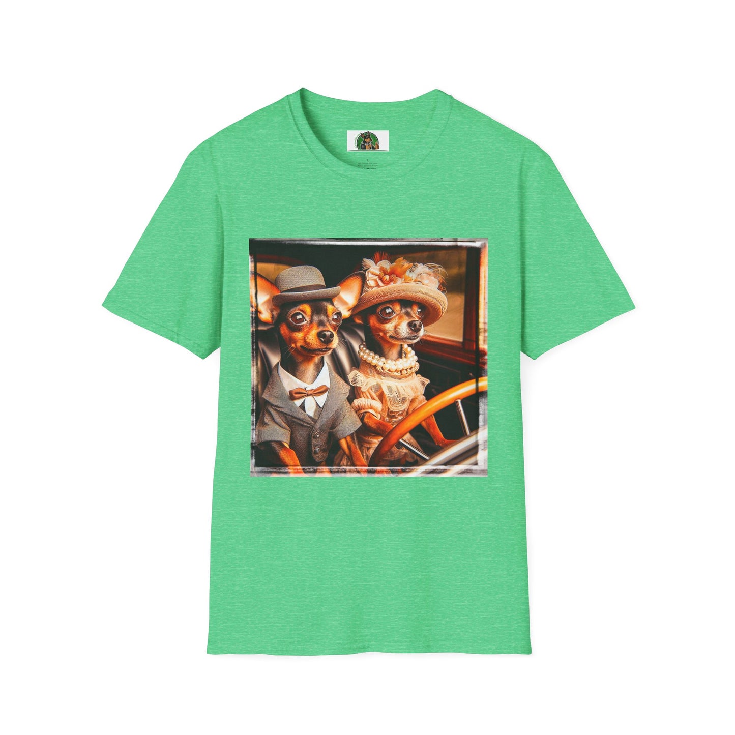 Wacky Min Pin T-Shirt T-Shirt Printify S Heather Irish Green 