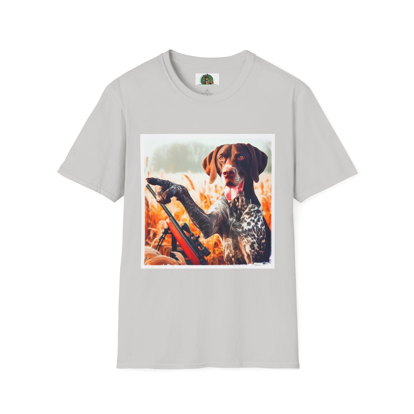 Wacky German Shorthaired Pointer T-Shirt Printify S Ice Grey