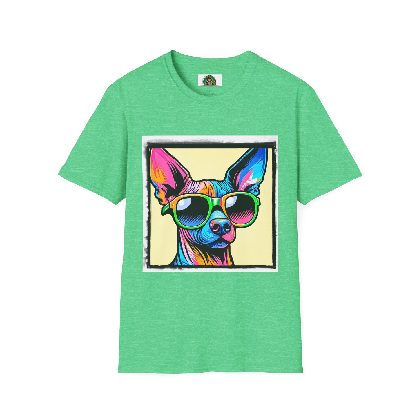 Mexican Hairless Dog T-Shirt Printify S Heather Irish Green 