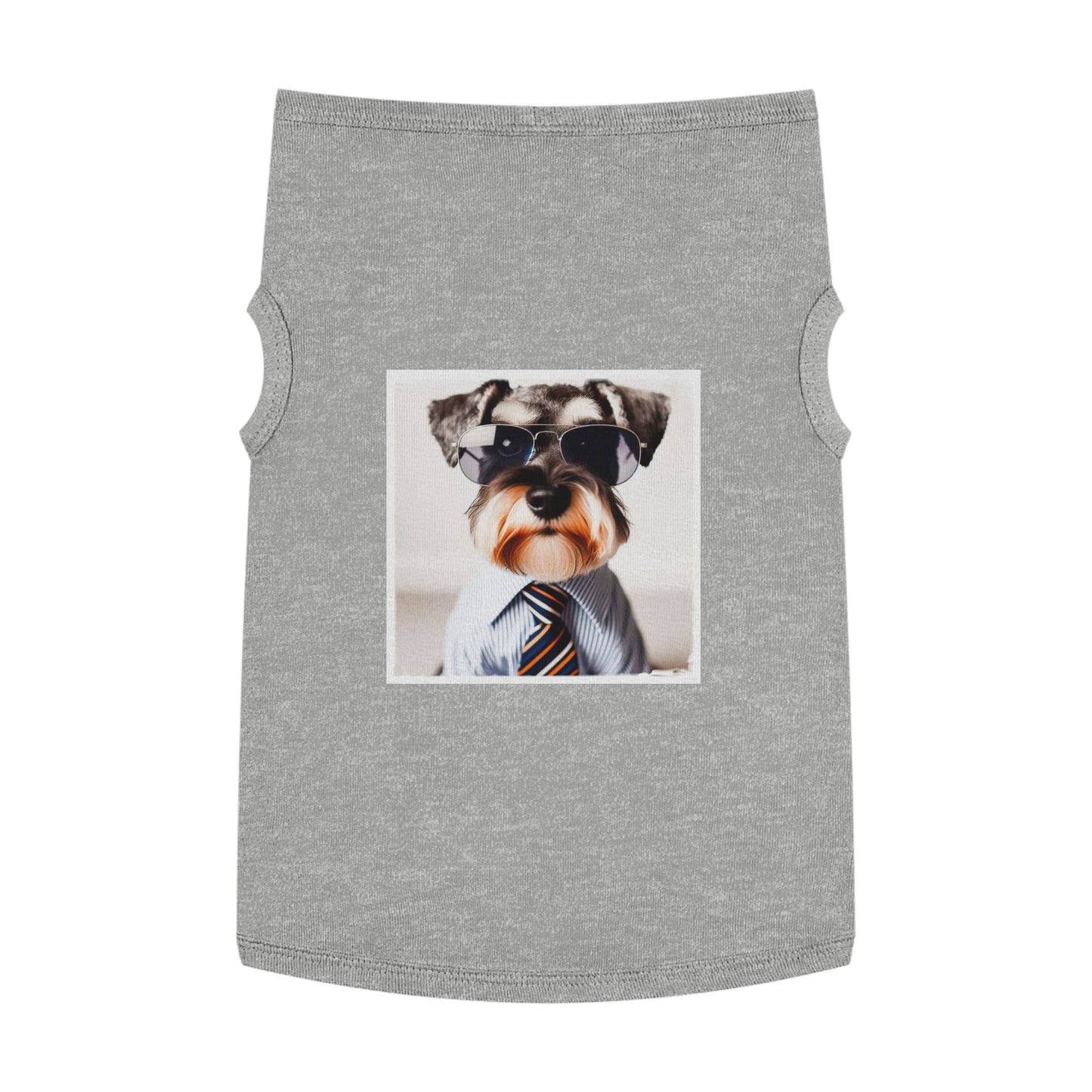 Pet Tank Top Miniature Schnauzer Pets Printify XL Heather 