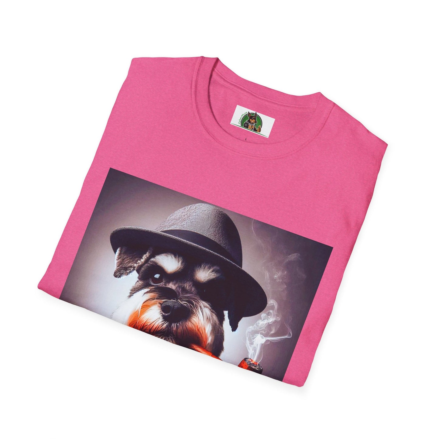 Miniature Schnauzer cigar smoking shirt