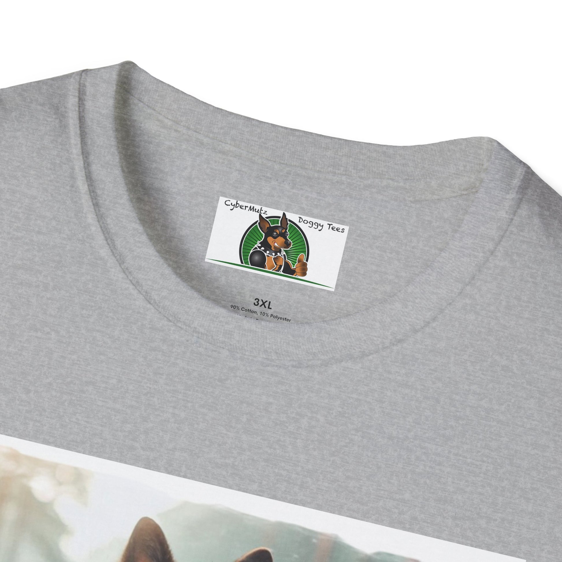 Zen German Shepherd Unisex Softstyle T-Shirt T-Shirt Printify