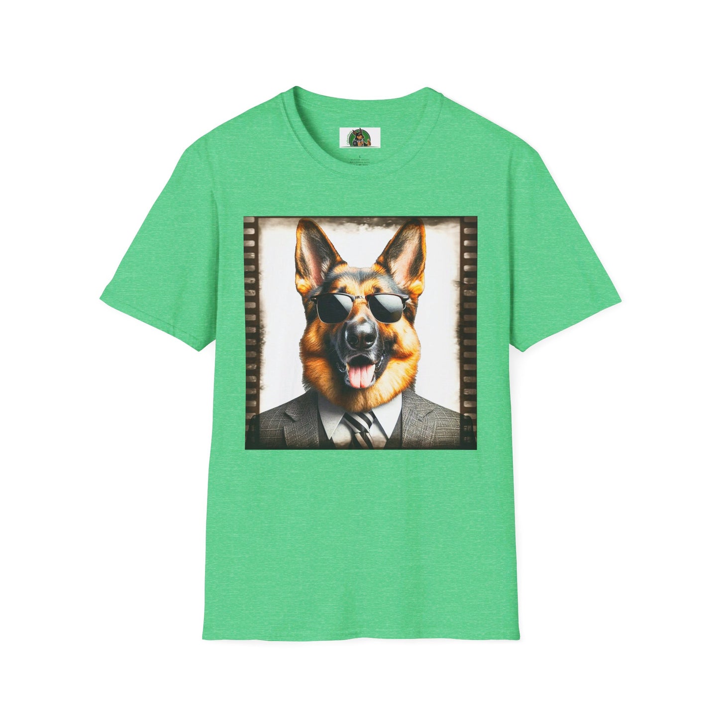 German Shepherd T-Shirt Printify Heather Irish Green S 