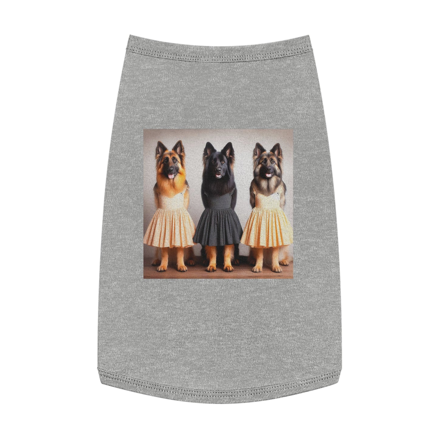 Pet Tank Top German Shepherd Pets Printify L Heather