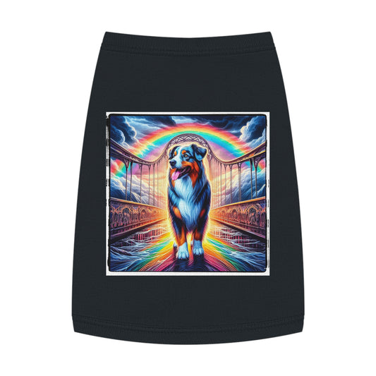 Pet Tank Top Australian Shepherd Pets Printify M Black 