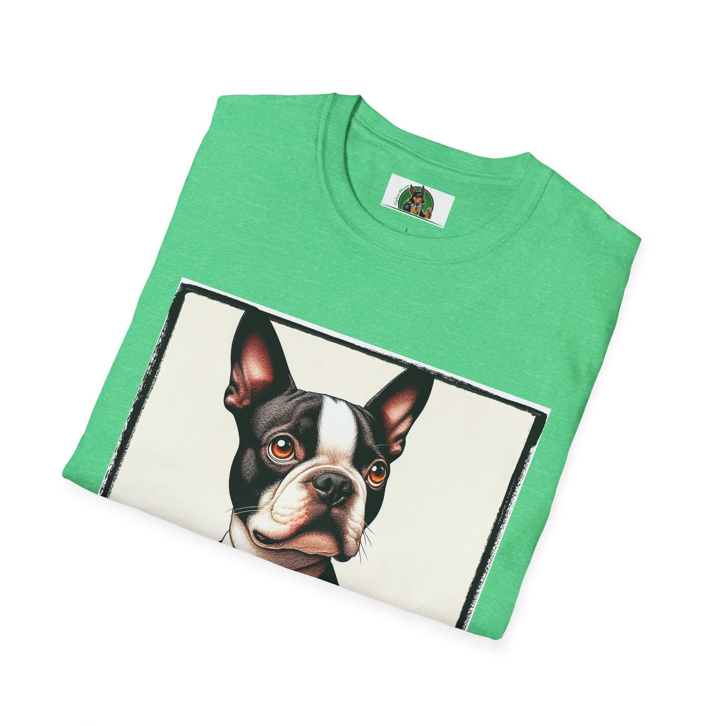 Boston Terrier Dog In Suit T-Shirt Printify   