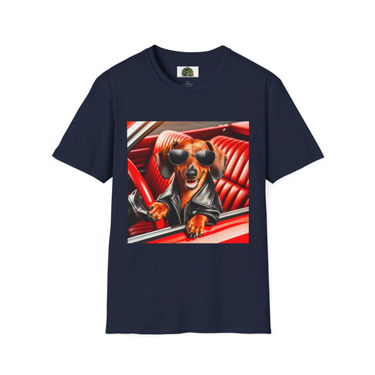 Wacky Dachshund T-Shirt Printify Navy S 