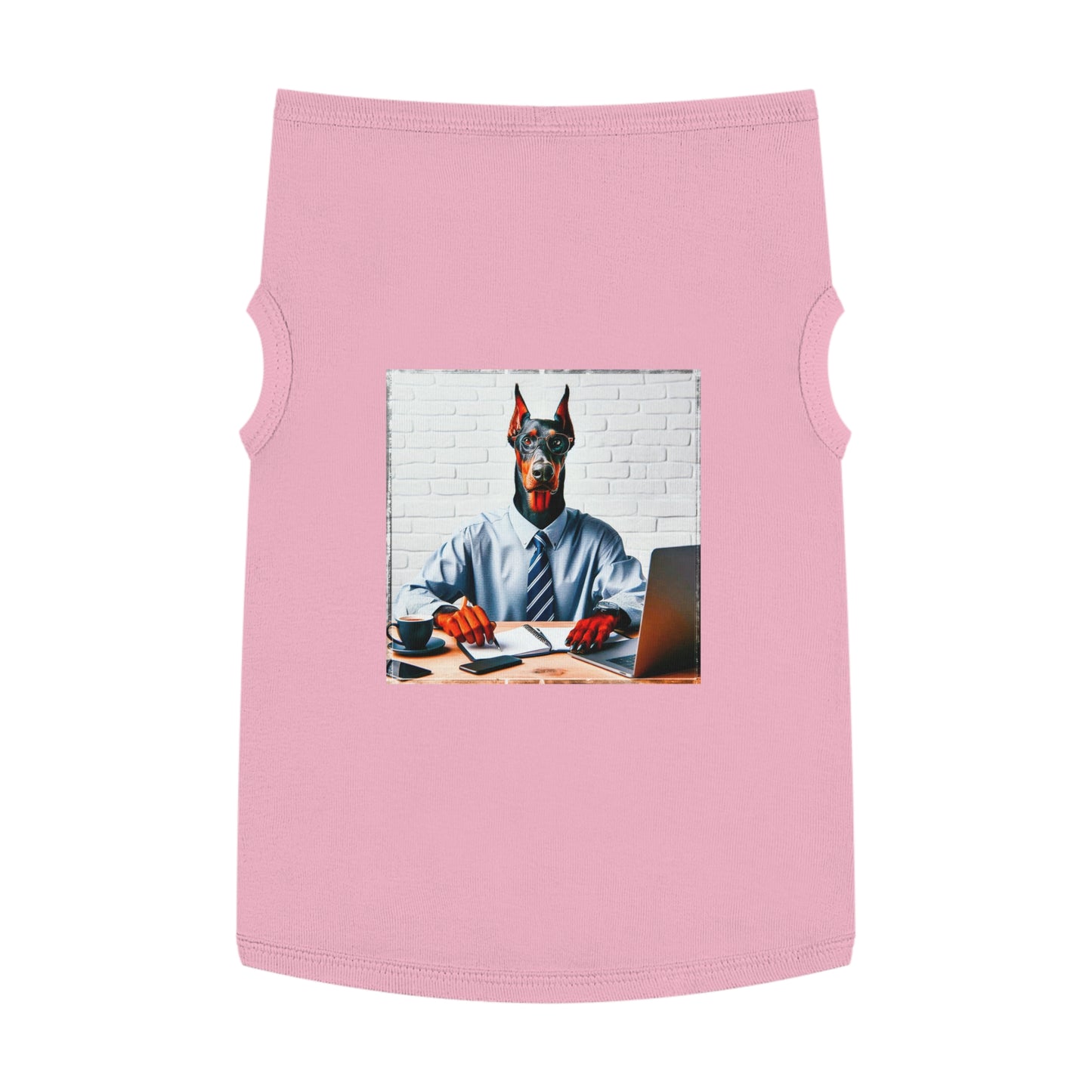 Pet Tank Top Doberman Pets Printify XL Pink