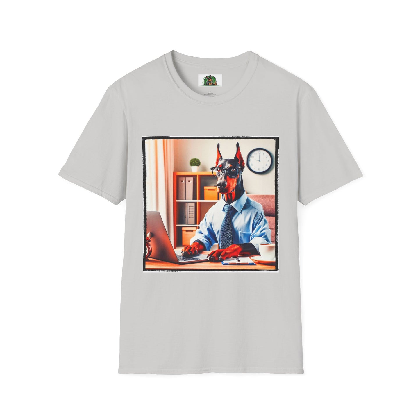 Doberman T-Shirt Printify S Ice Grey