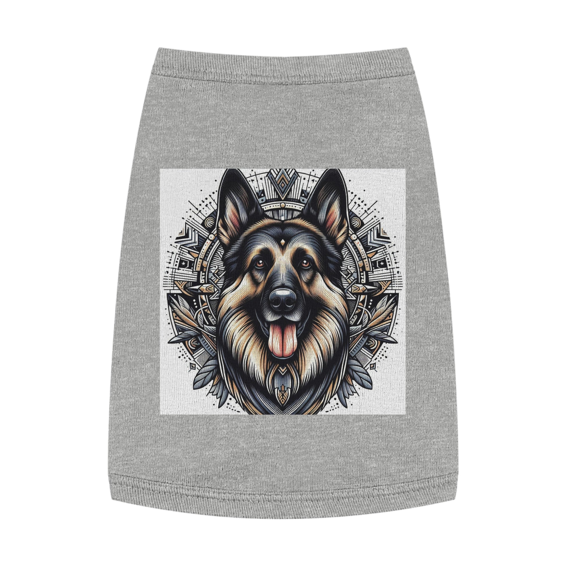 Pet Tank Top German Shepherd Pets Printify M Heather 