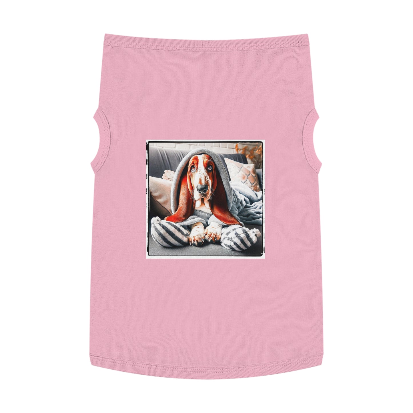 Pet Tank Top Basset Hound Pets Printify XL Pink 