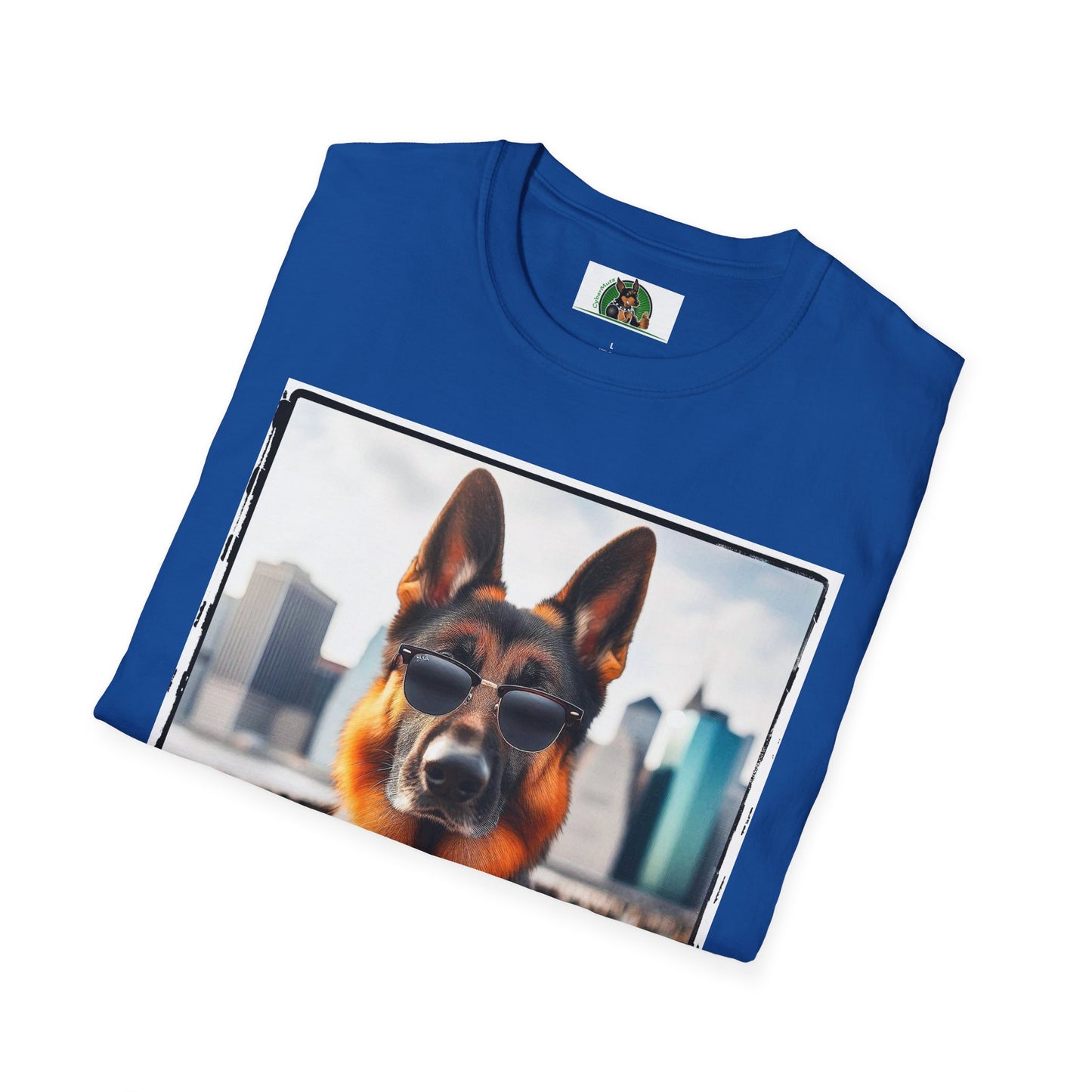 German Shepherd suit and tie shirt T-Shirt Printify