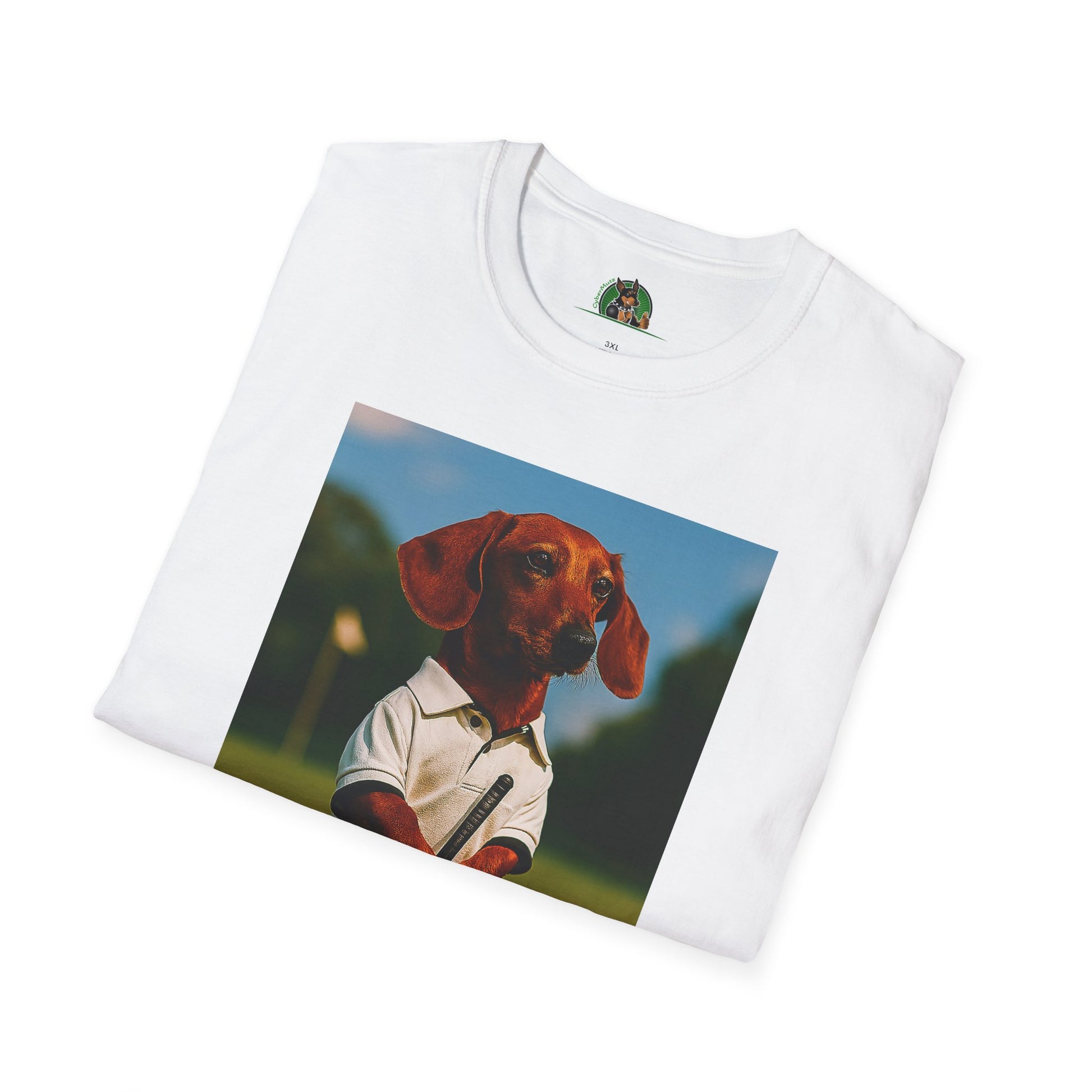 Sports Dachshund Golf T-Shirt T-Shirt Printify