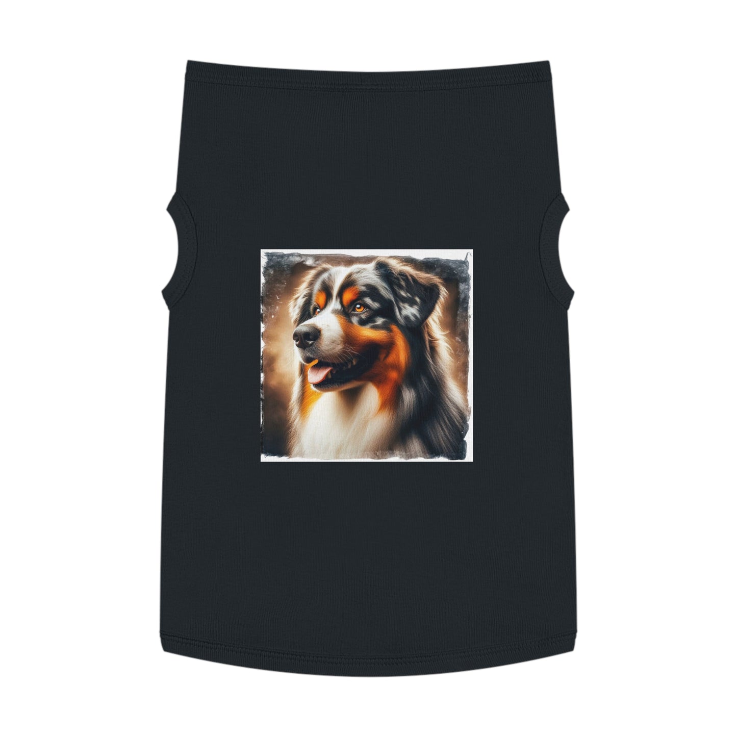 Pet Tank Top Australian Shepherd Pets Printify XL Black 