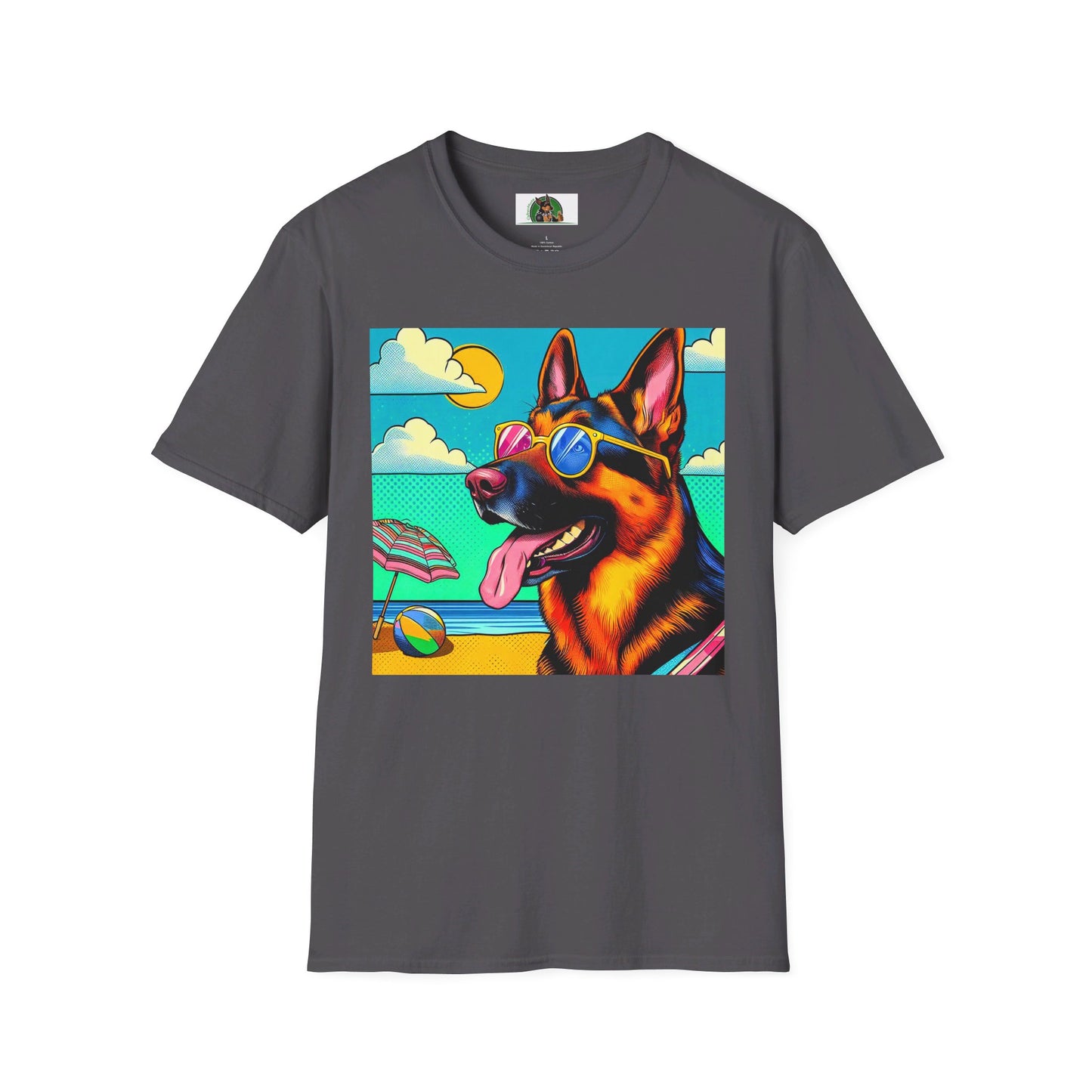 German Shepherd T-Shirt Printify Charcoal S 