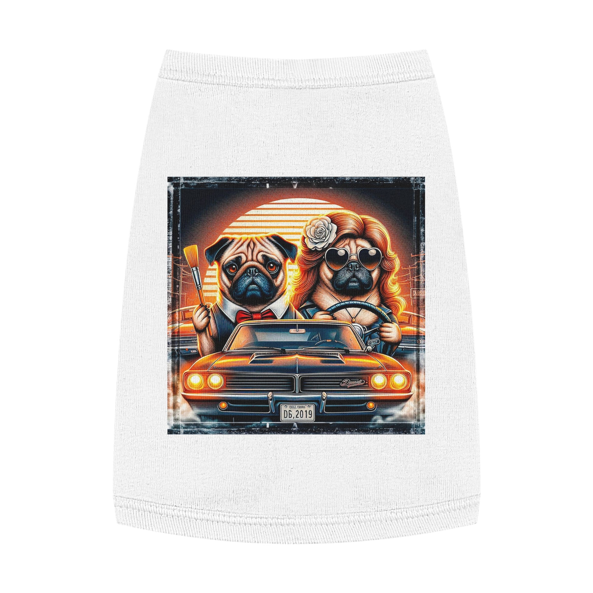 Wacky Pet Tank Top Pug Pets Printify   