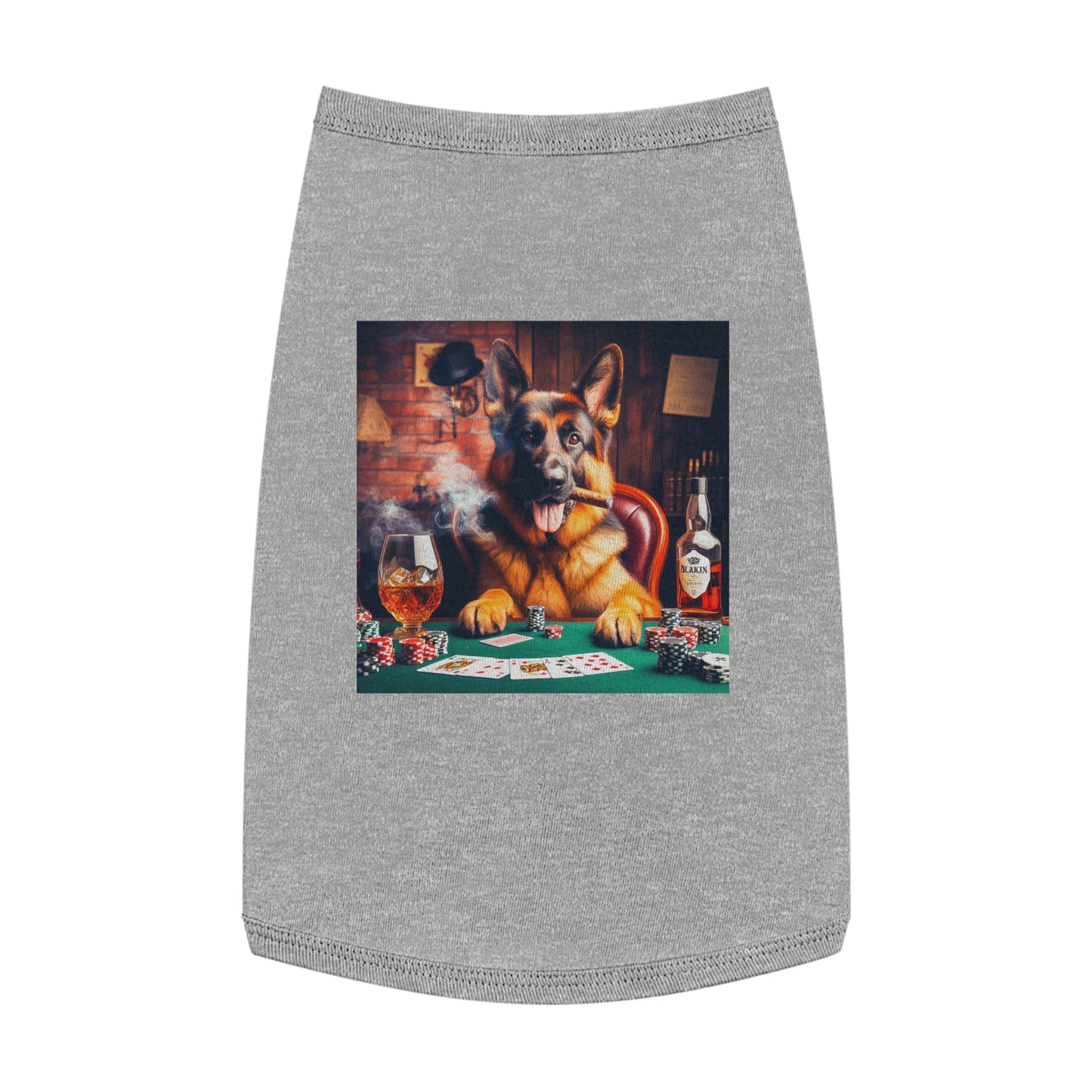 Pet Tank Top German Shepherd Pets Printify L Heather