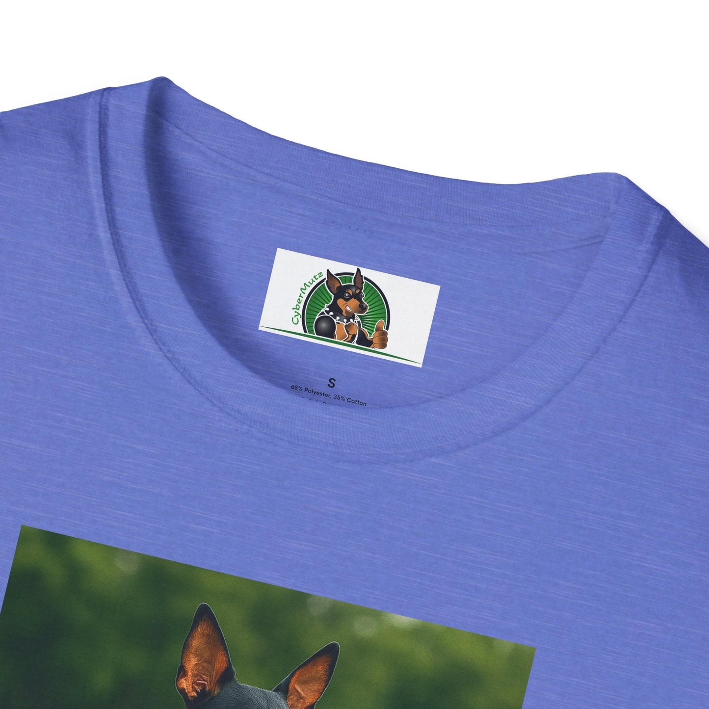 Min Pin Baseball Tee — Miniature Pinscher Dog Lover Sports T-Shirt by Printify
