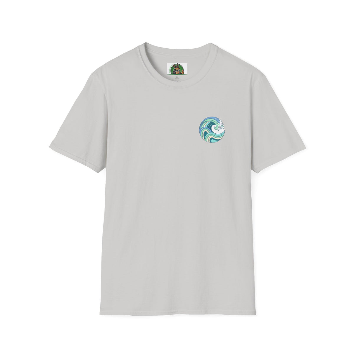 Dalmatian surf day t shirt Back Design