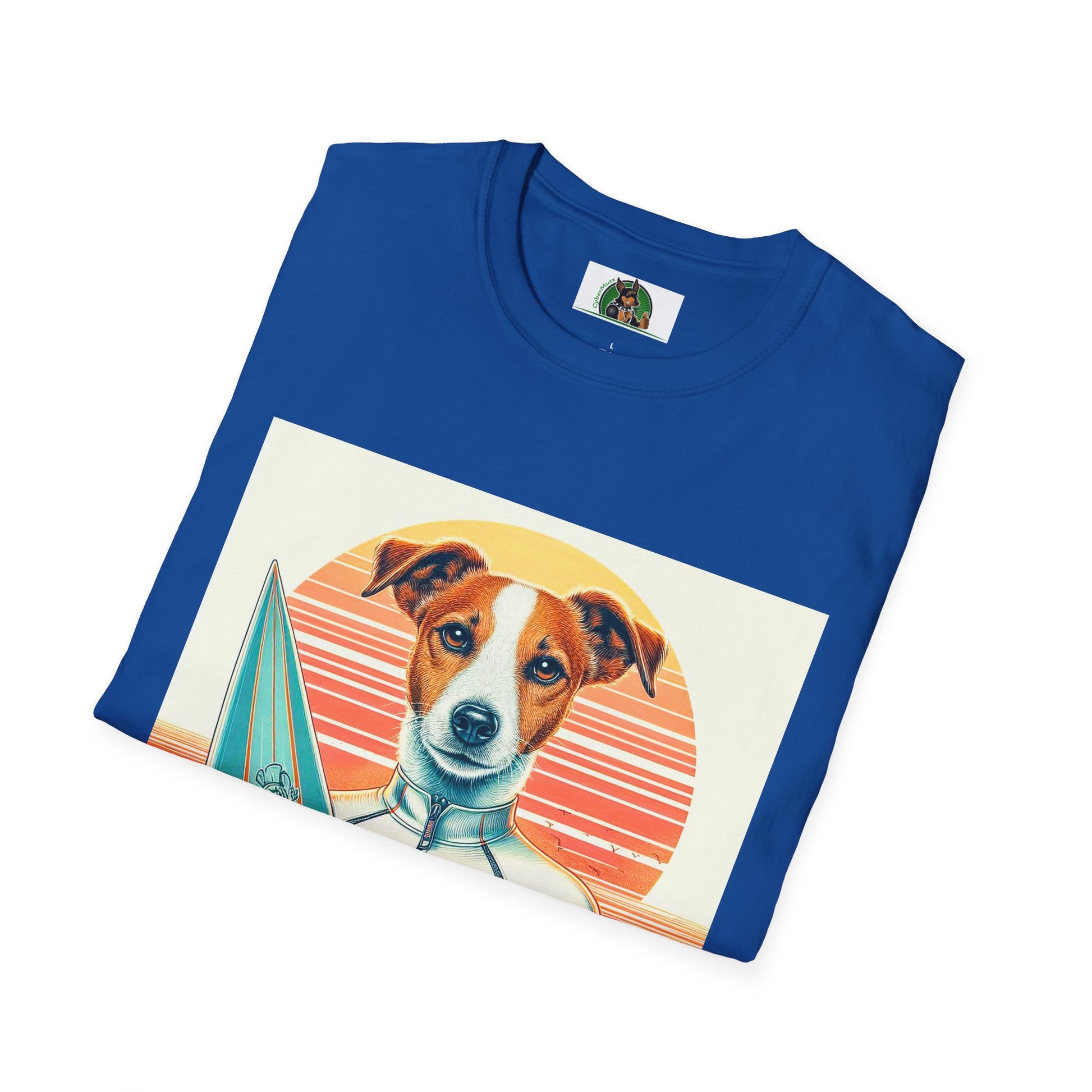 Jack Russell Wet Suit Surfer T-Shirt Printify